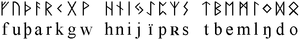 Runic alphabet - the Older Futhark