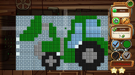 Time Twins Mosaics picross game screenshot